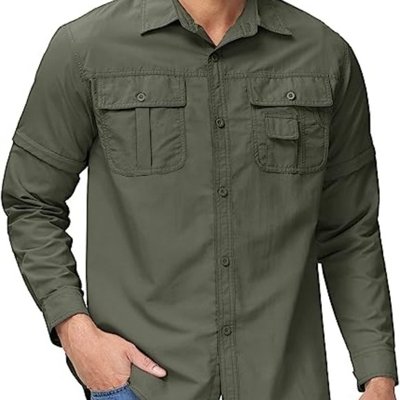 Convertible Long Sleeve Shirt - Picture 5 of 8